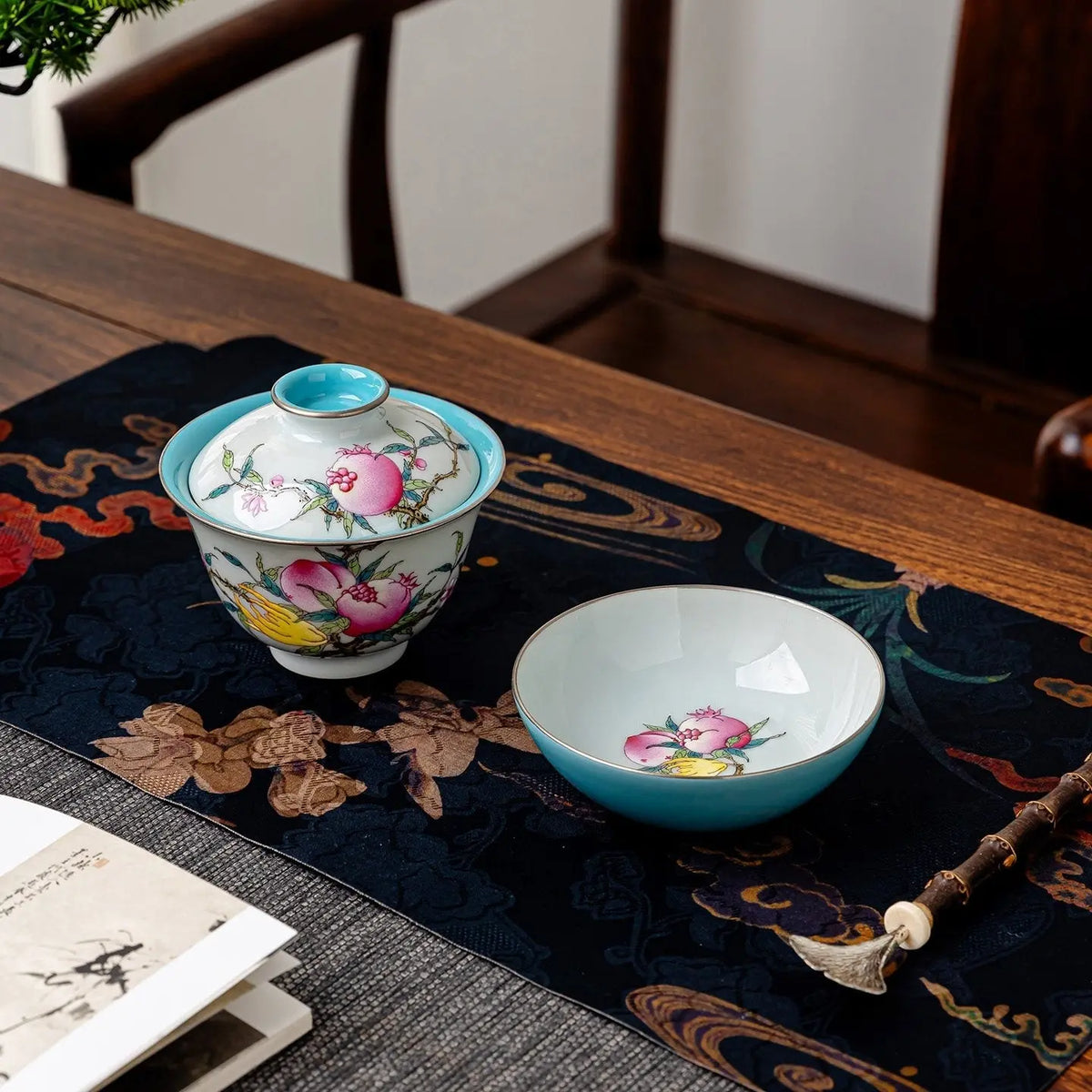 San Duo 180cc - Jing De Zhen Porcelain Gaiwan zycschina