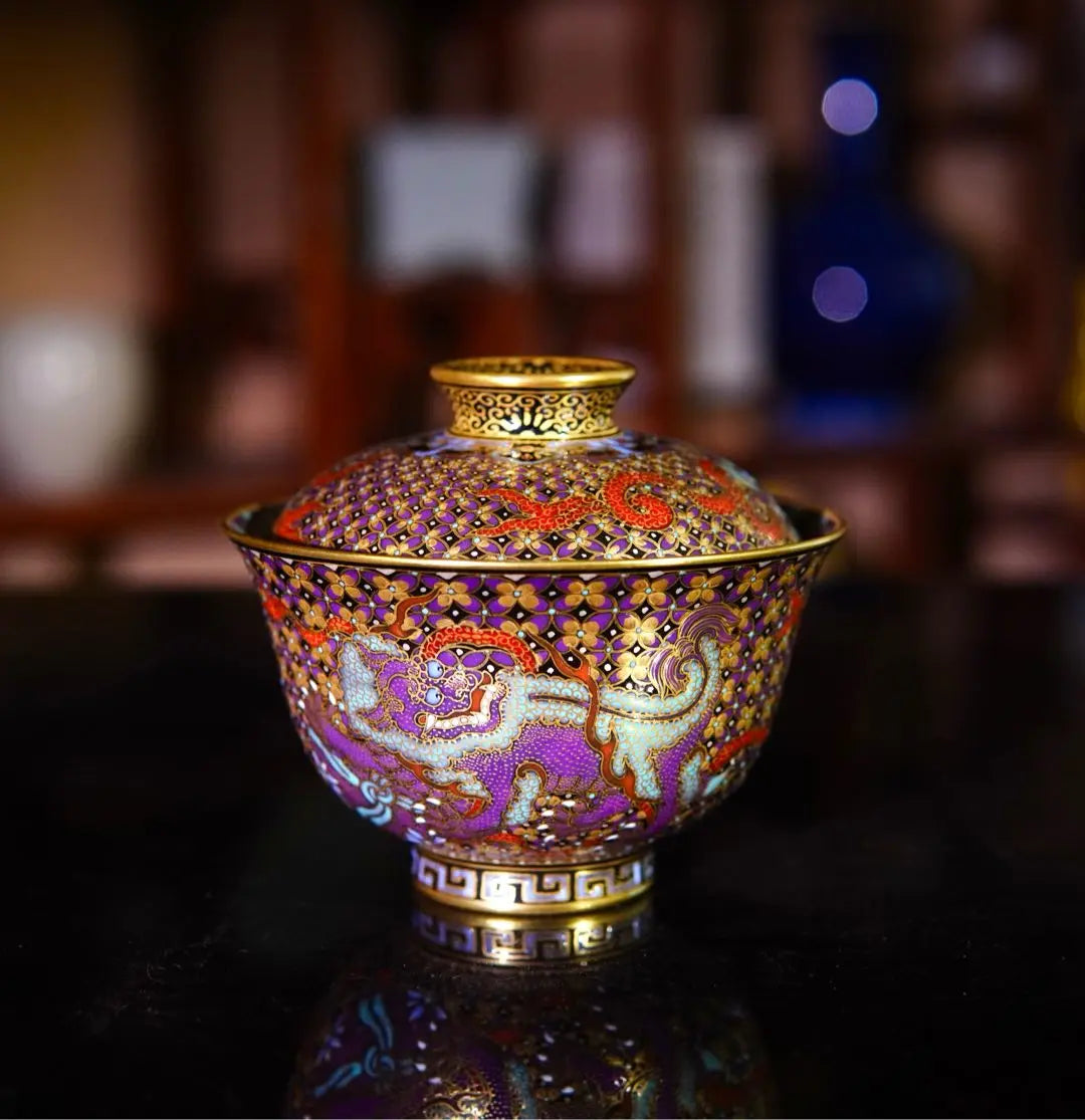 San Shi Xi Xiu Qiu - Jing De Zhen Porcelain Gaiwan zycschina