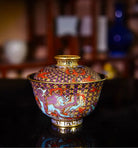 San Shi Xi Xiu Qiu - Jing De Zhen Porcelain Gaiwan zycschina