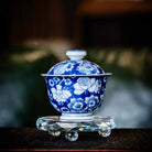 Shan Cha Hua 110cc - Jing De Zhen Porcelain Gaiwan zycschina