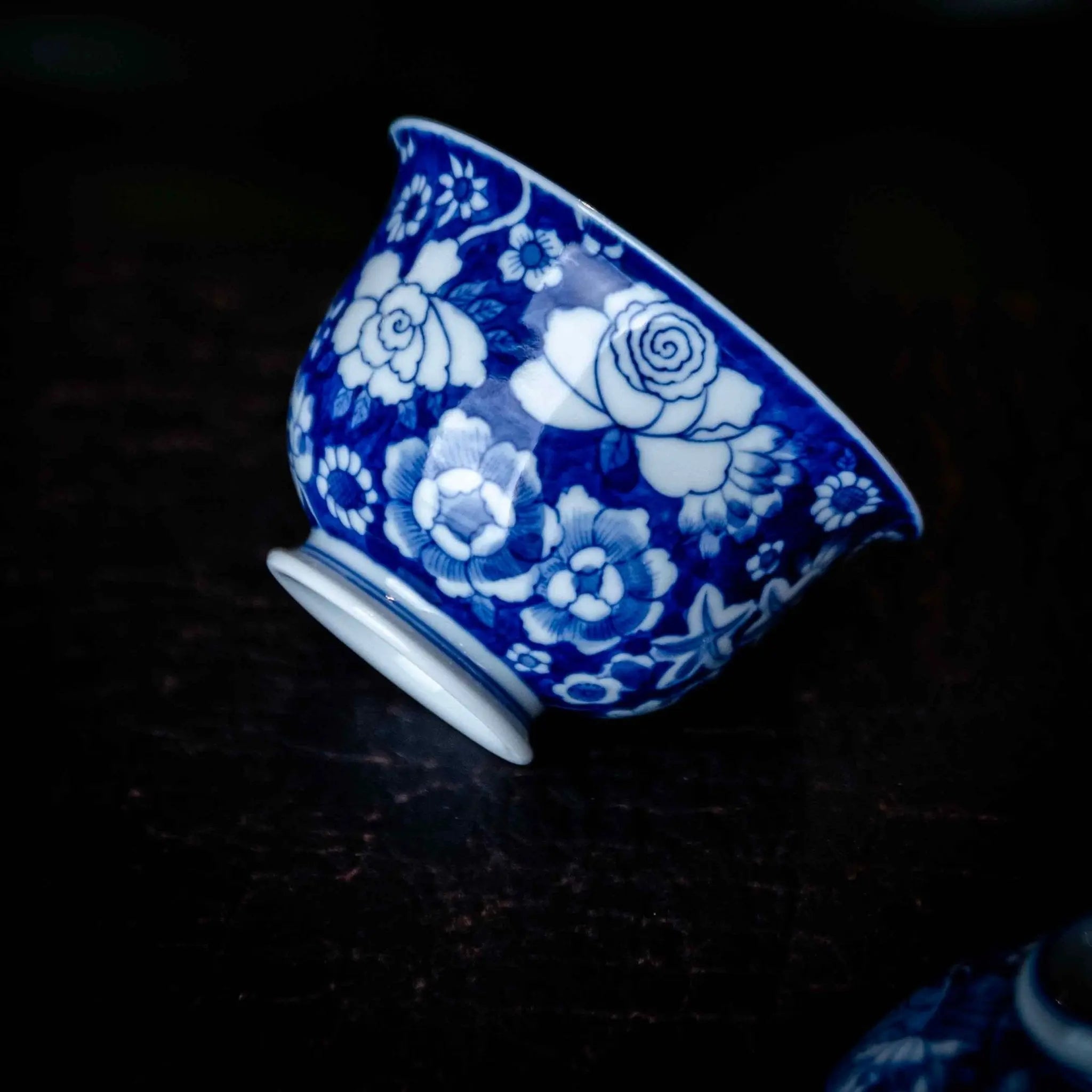 Shan Cha Hua 110cc - Jing De Zhen Porcelain Gaiwan zycschina