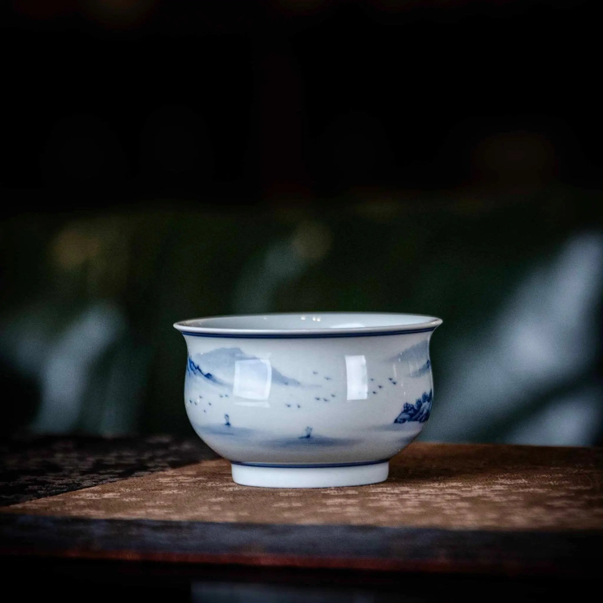 Shan Shui 110cc - Jing De Zhen Porcelain Gaiwan zycschina