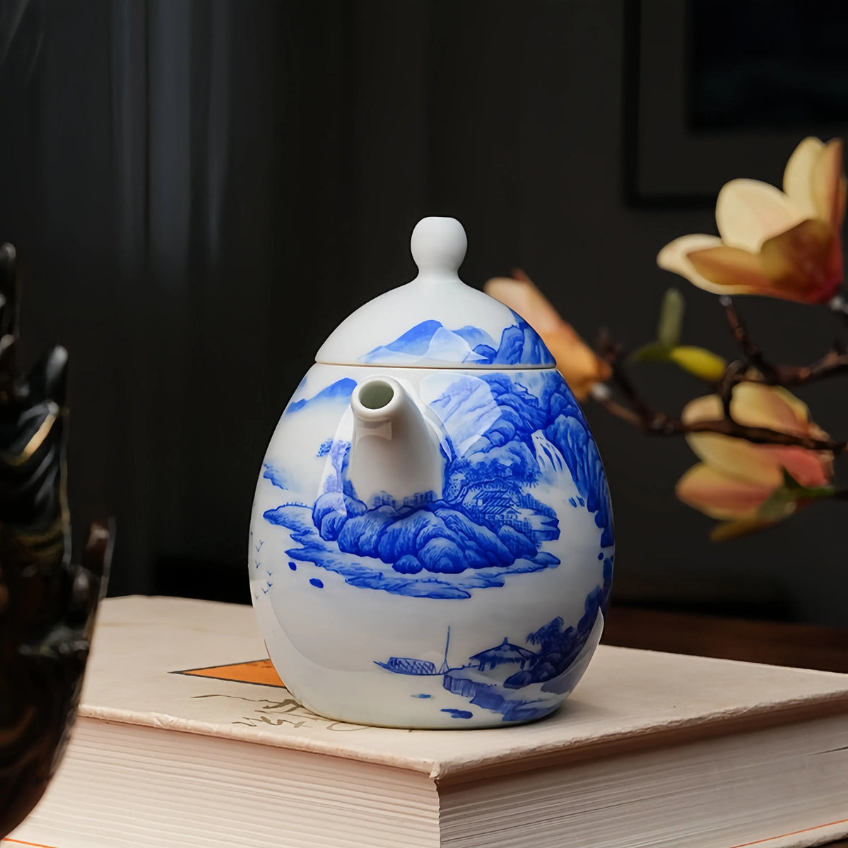Shan Shui 150cc - Jingdezhen Porcelain Teapot zycschina