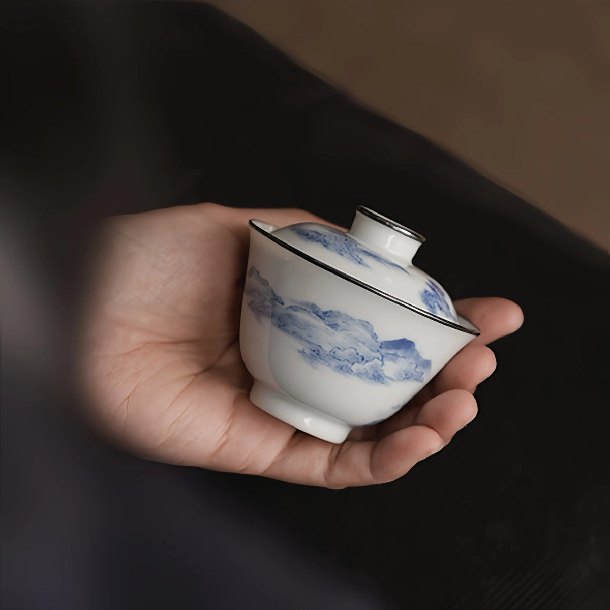 Shan Shui 90cc - Jingdezhen Porcelain Gaiwan zycschina