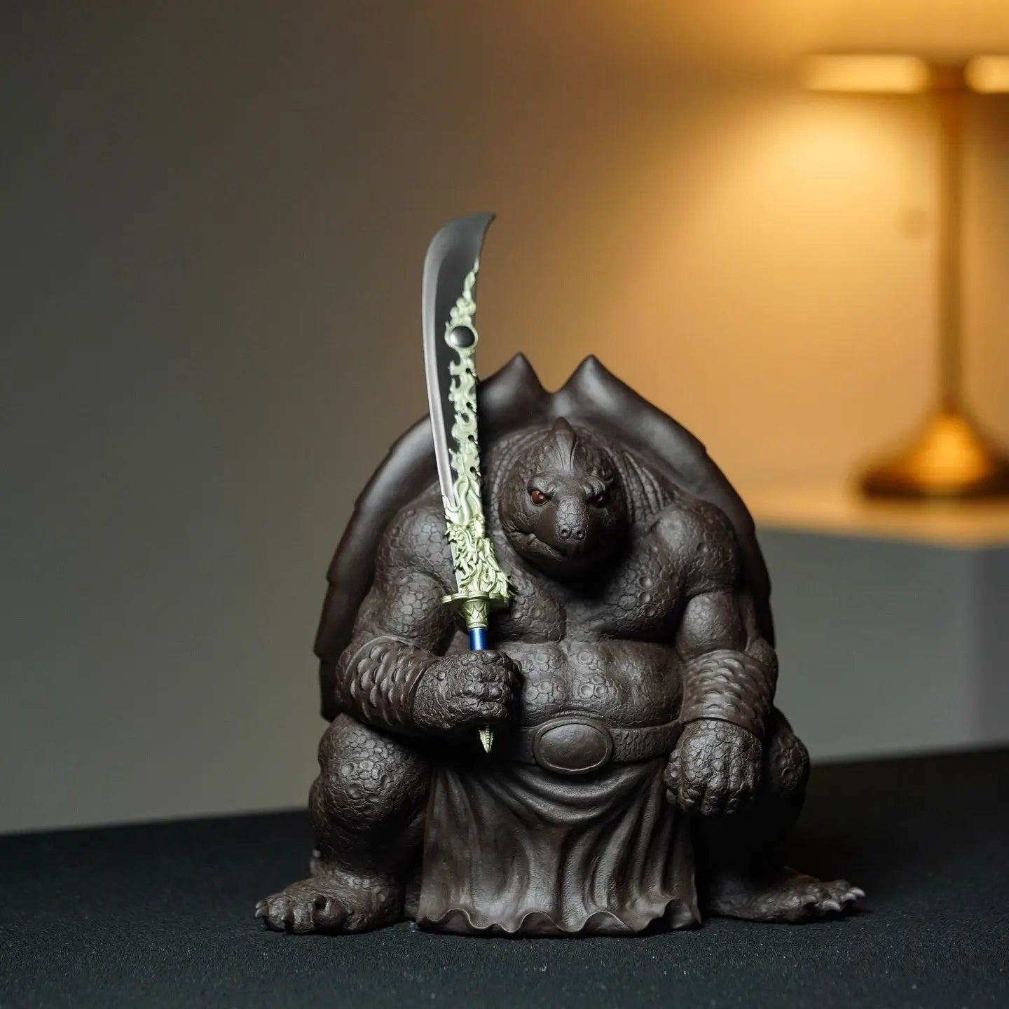 Shen Shou Xuan Wu - Zisha Sculpture 江苏宜兴