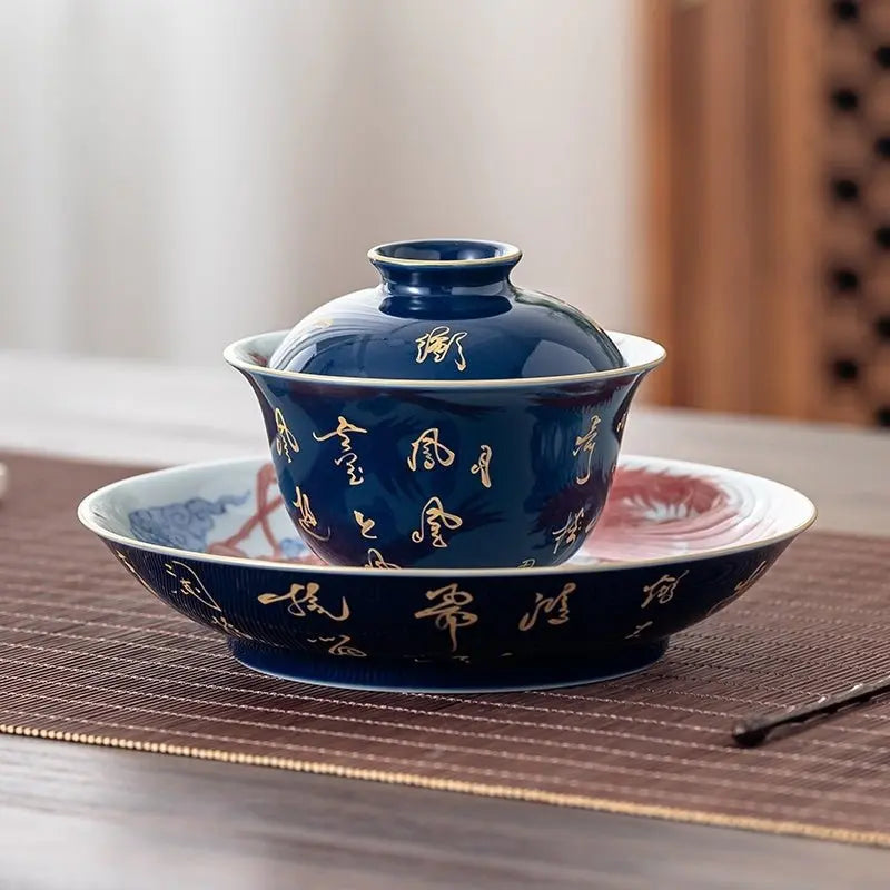Shi Ci Nei Feng 150cc - Jing De Zhen Porcelain Gaiwan zycschina