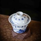 Shi Ci Shan Shui 110cc - Jing De Zhen Porcelain Gaiwan zycschina
