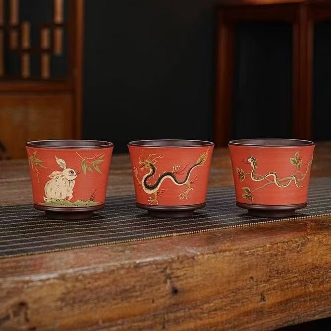 Shi Er Sheng Xiao - Yixing Handmade Teacup 江苏宜兴