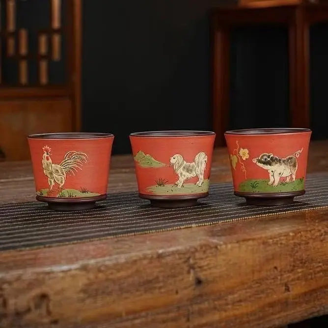 Shi Er Sheng Xiao - Yixing Handmade Teacup 江苏宜兴