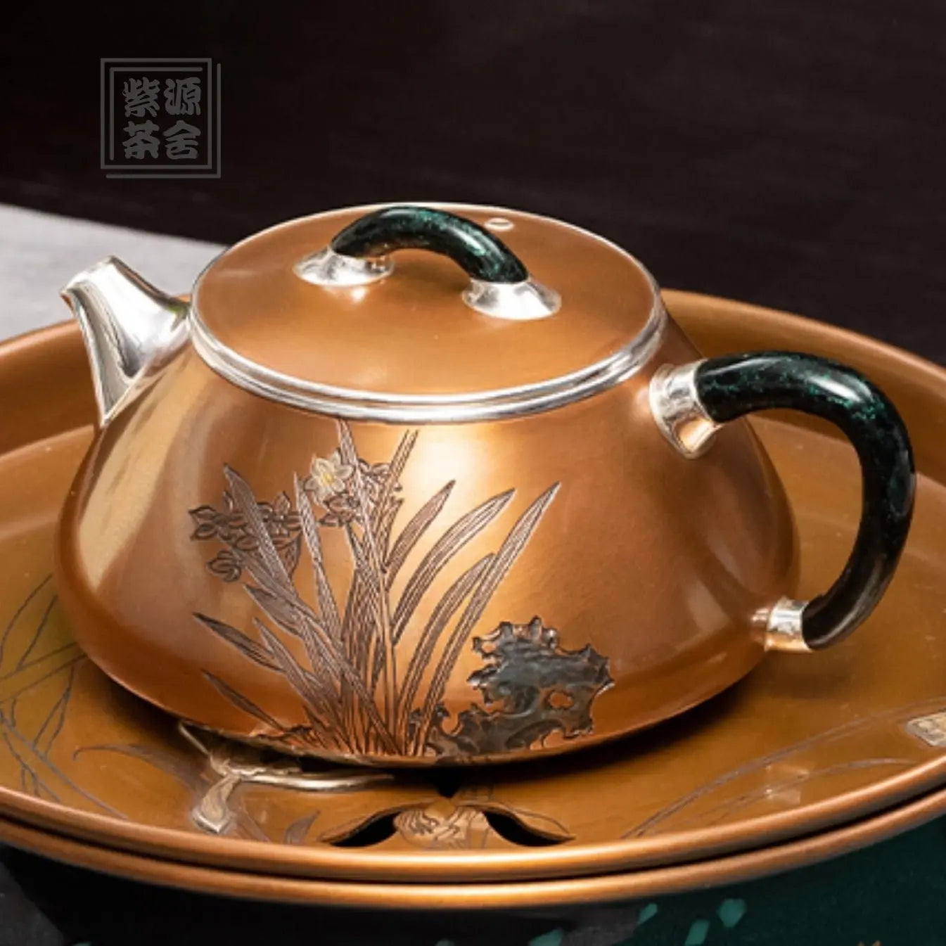 Shi Piao Shao Hua 200cc - Handmade silver pot zycschina