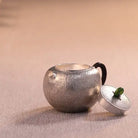 Shi Wen Fang Zhong 180cc - Handmade silver pot zycschina
