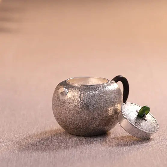 Shi Wen Fang Zhong 180cc - Handmade silver pot zycschina