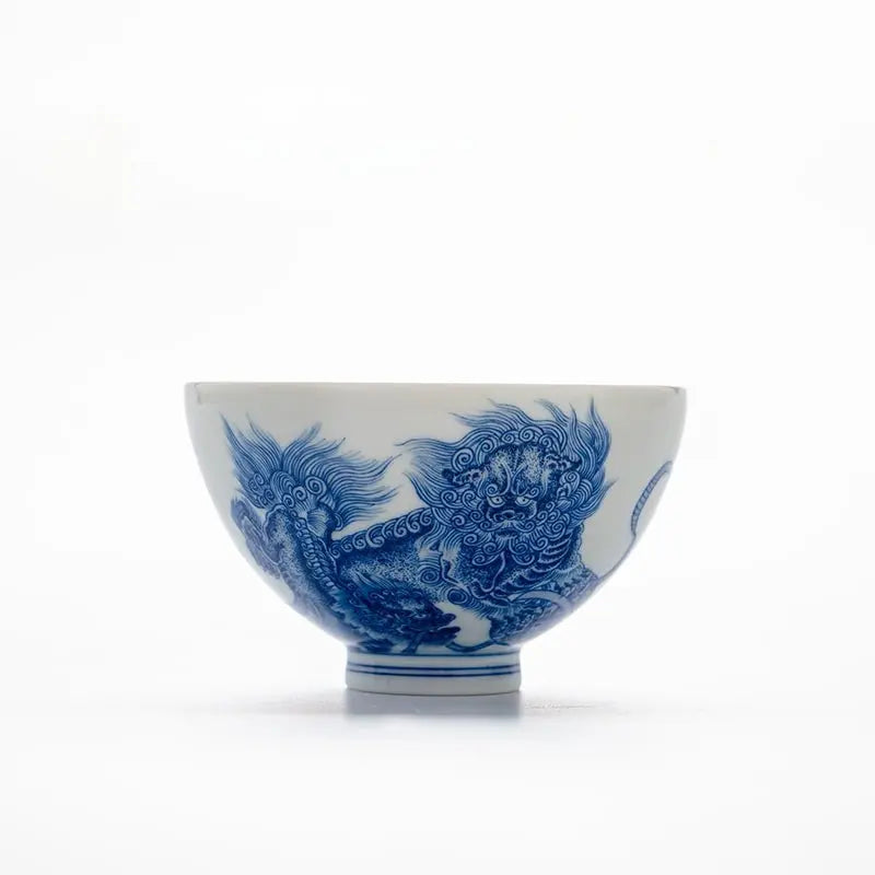 Shi Zi Xiu Qiu 150cc - Jing De Zhen Porcelain Gaiwan zycschina