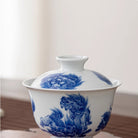 Shi Zi Xiu Qiu 150cc - Jing De Zhen Porcelain Gaiwan zycschina