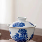 Shi Zi Xiu Qiu 150cc - Jing De Zhen Porcelain Gaiwan zycschina