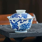 Shi Zi Xiu Qiu - Jing De Zhen Porcelain Gaiwan zycschina