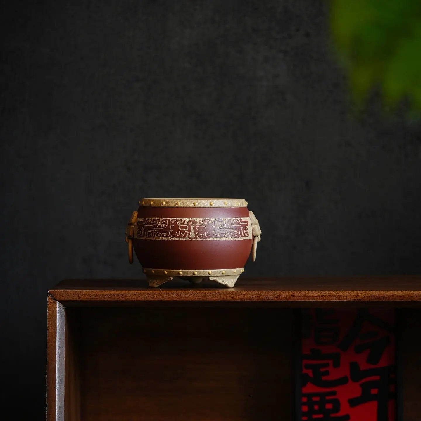 Shou Er Xian Huan Gu Xing - Yixing bonsai pot 江苏宜兴