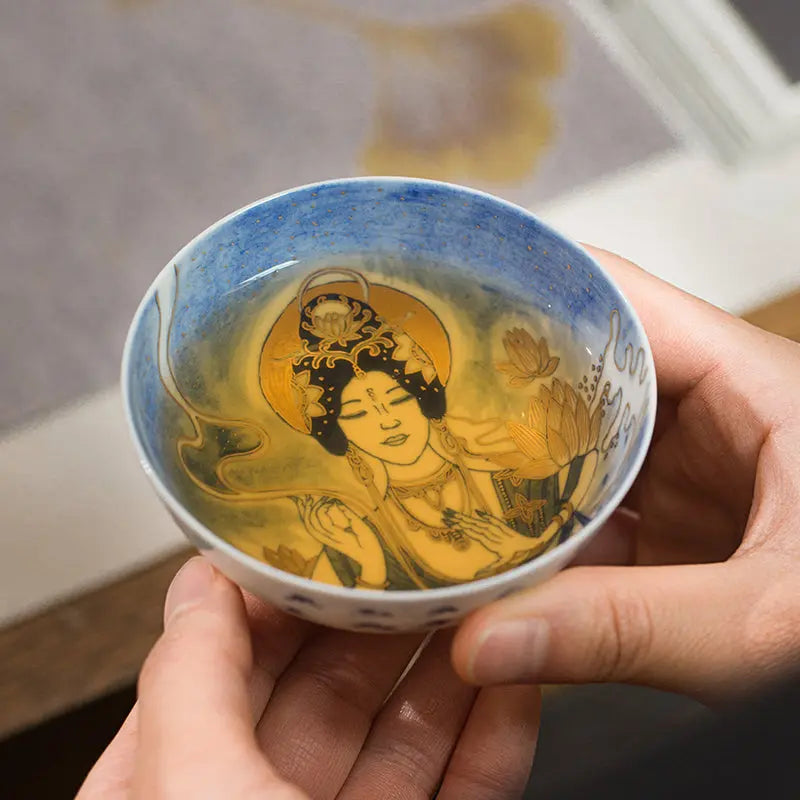 Shou Hui Ren Wu - Jing De Zhen Porcelain Teacup zycschina