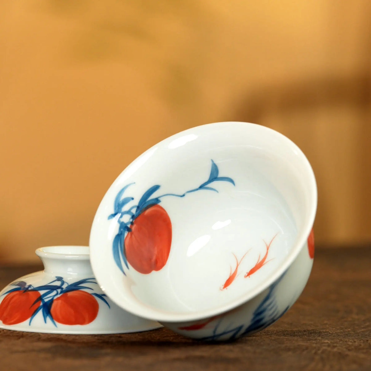 Shou Tao Xie Yi 120cc - Jing De Zhen Porcelain Gaiwan zycschina