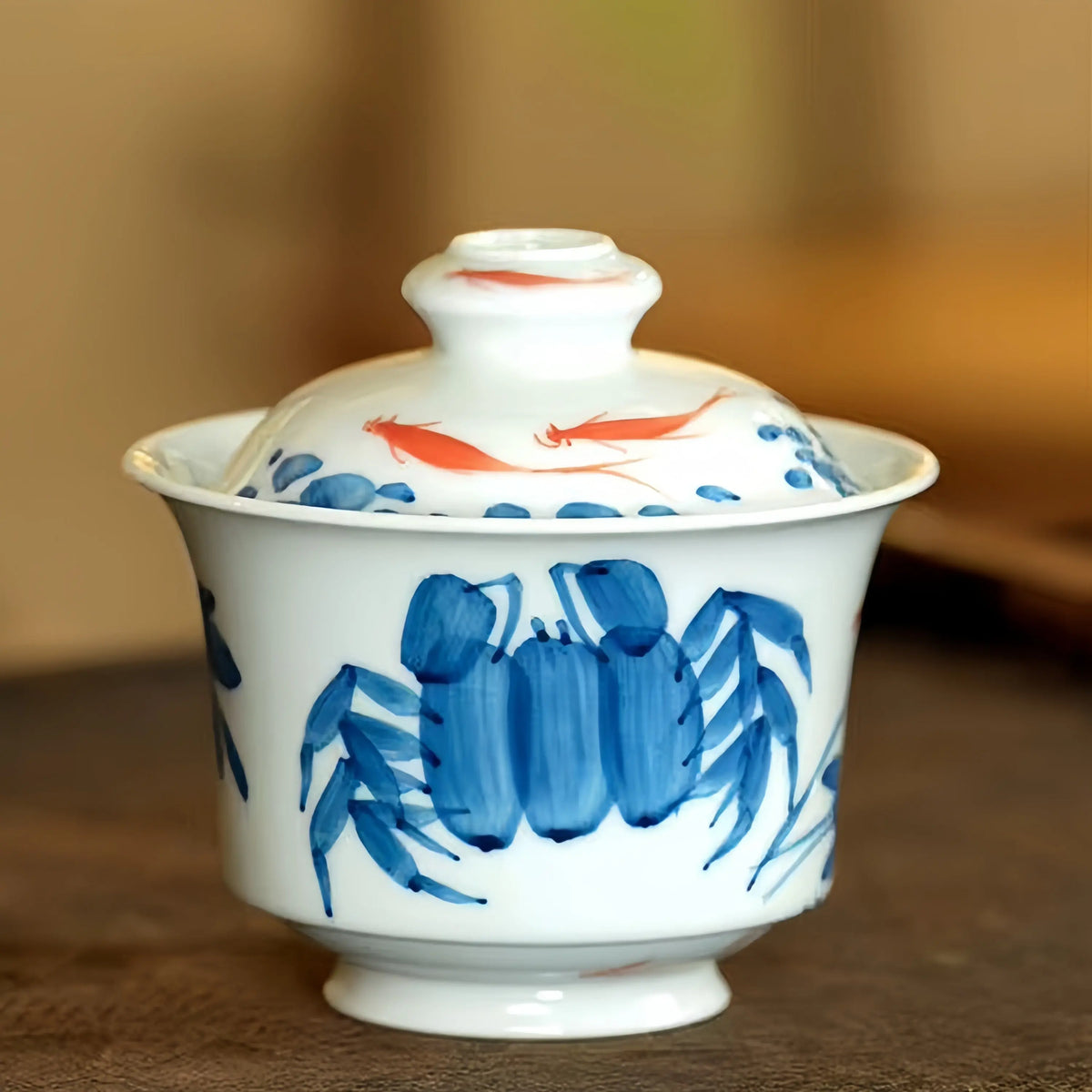 Shou Tao Xie Yi 130cc - Jing De Zhen Porcelain Gaiwan zycschina
