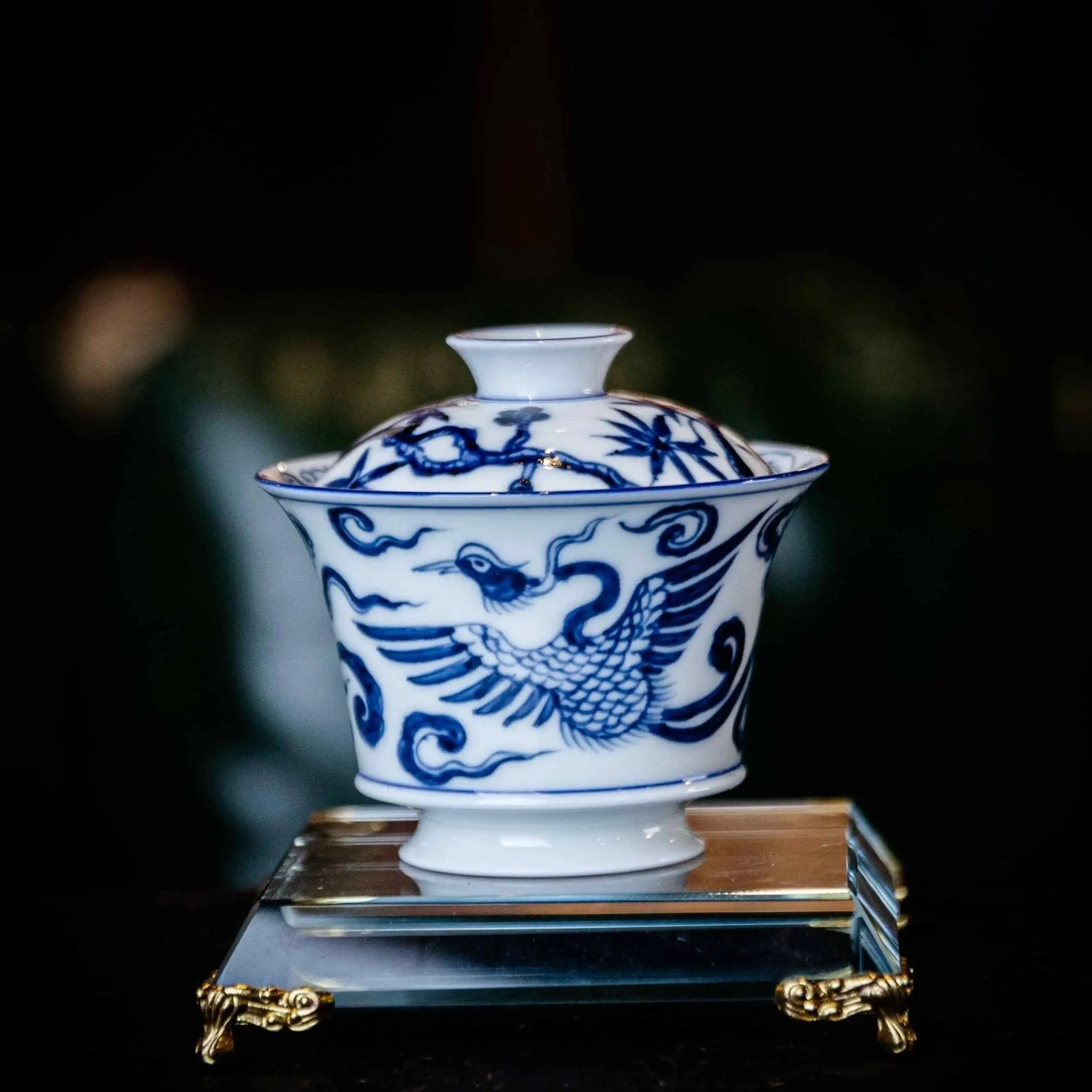 Shuang Feng 100cc - Jing De Zhen Porcelain Gaiwan zycschina