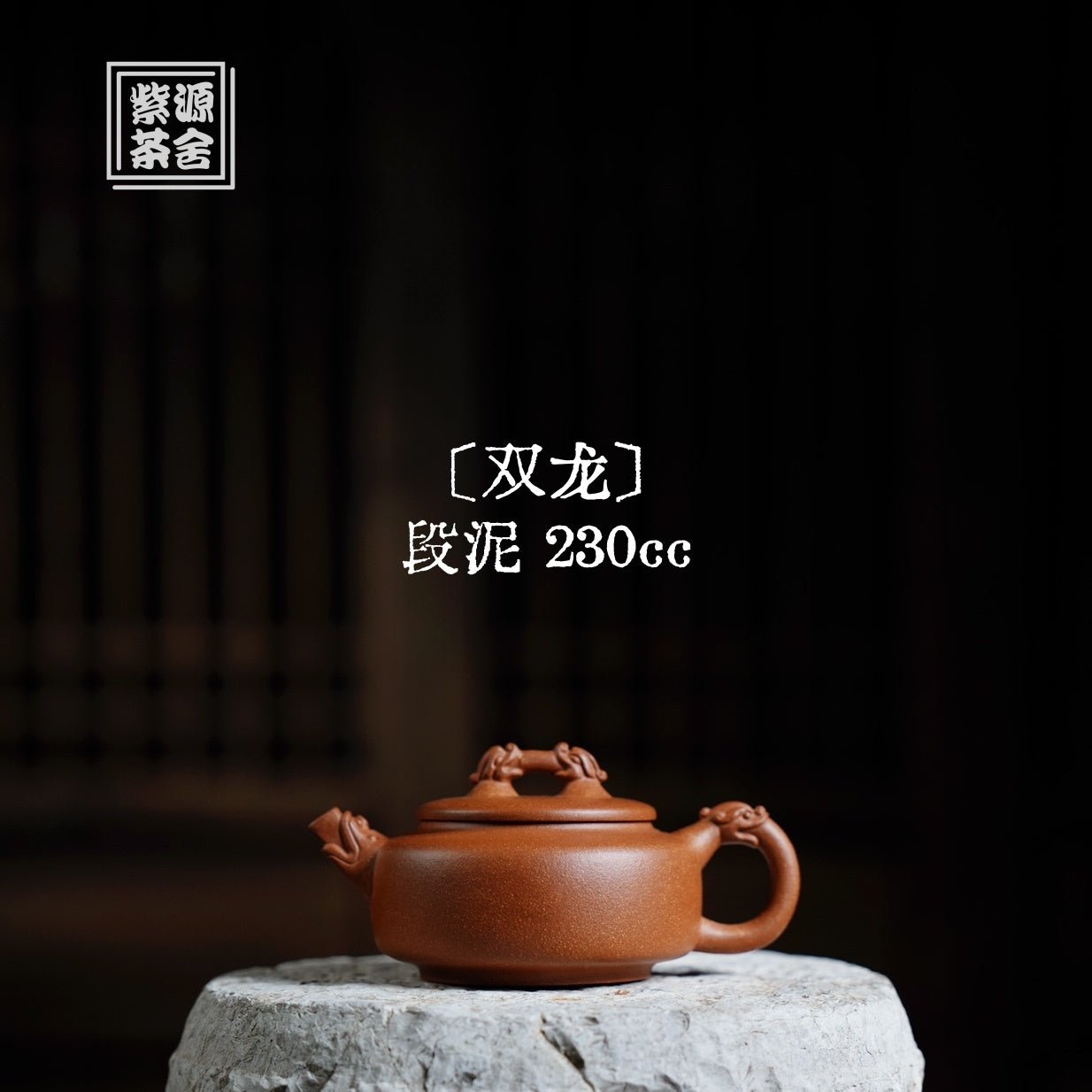 Shuang Long 230cc - Yixing Handmade Teapot 江苏宜兴