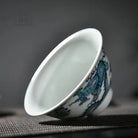Shuang Long Chu Hai - Jing De Zhen Porcelain Gaiwan zycschina