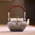 Shui Bo Wen Ti Liang 300cc - Handmade silver pot zycschina