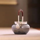 Shui Bo Wen Ti Liang 300cc - Handmade silver pot zycschina