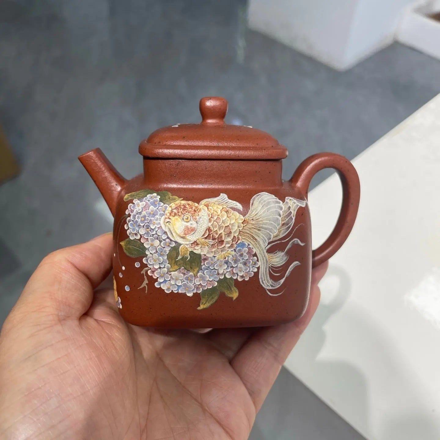 Si Fang Yan Xin 160cc - Yixing Handmade Teapot 江苏宜兴