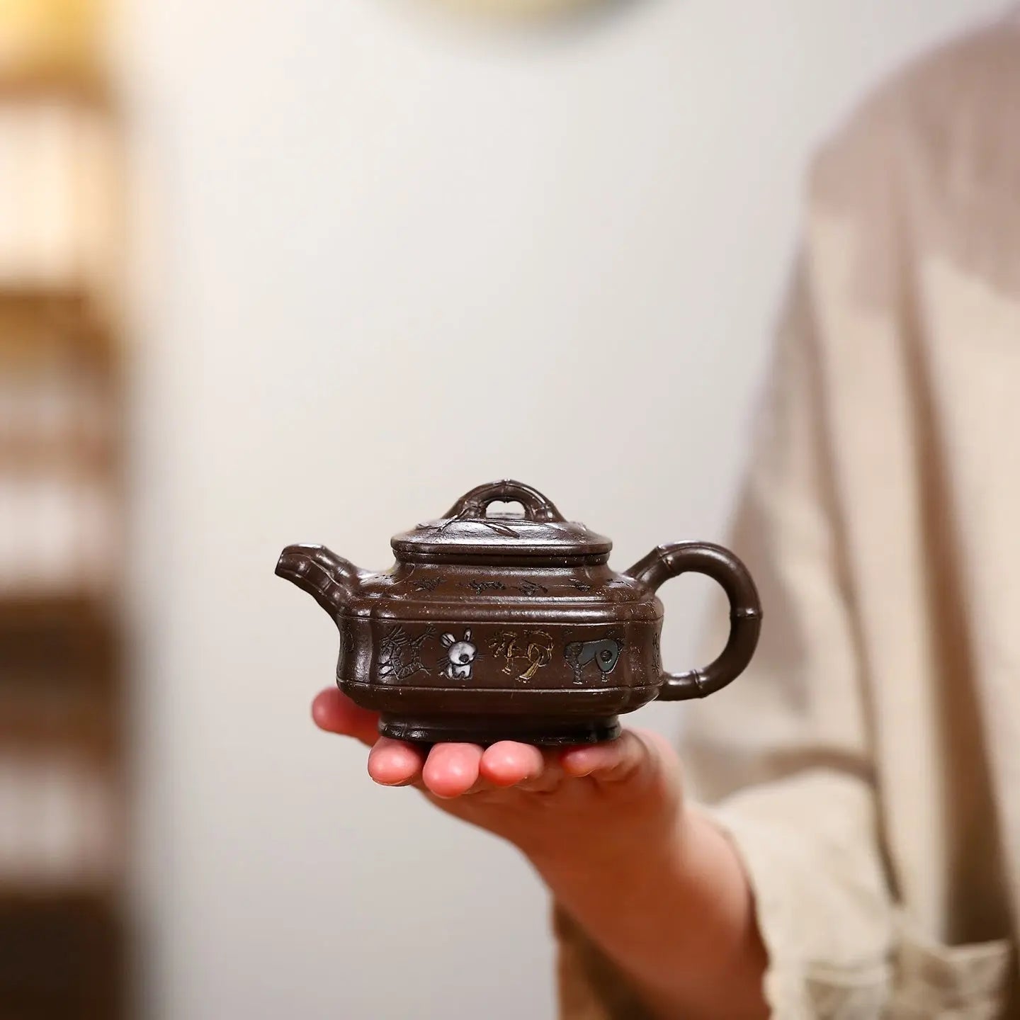 Si Fang Zhu Gu 200cc - Yixing Handmade Teapot 江苏宜兴