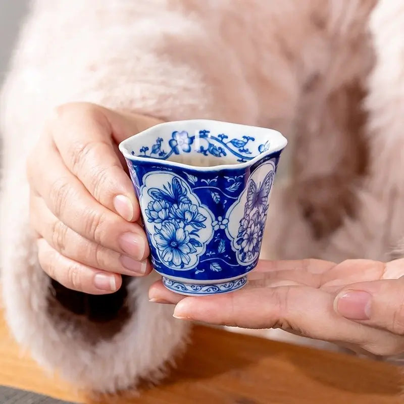 Si Ji Hua 70cc - Jing De Zhen Porcelain Teacup zycschina