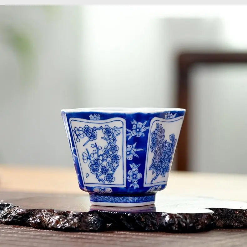 Si Ji Hua 70cc - Jing De Zhen Porcelain Teacup zycschina