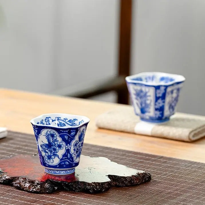 Si Ji Hua 70cc - Jing De Zhen Porcelain Teacup zycschina