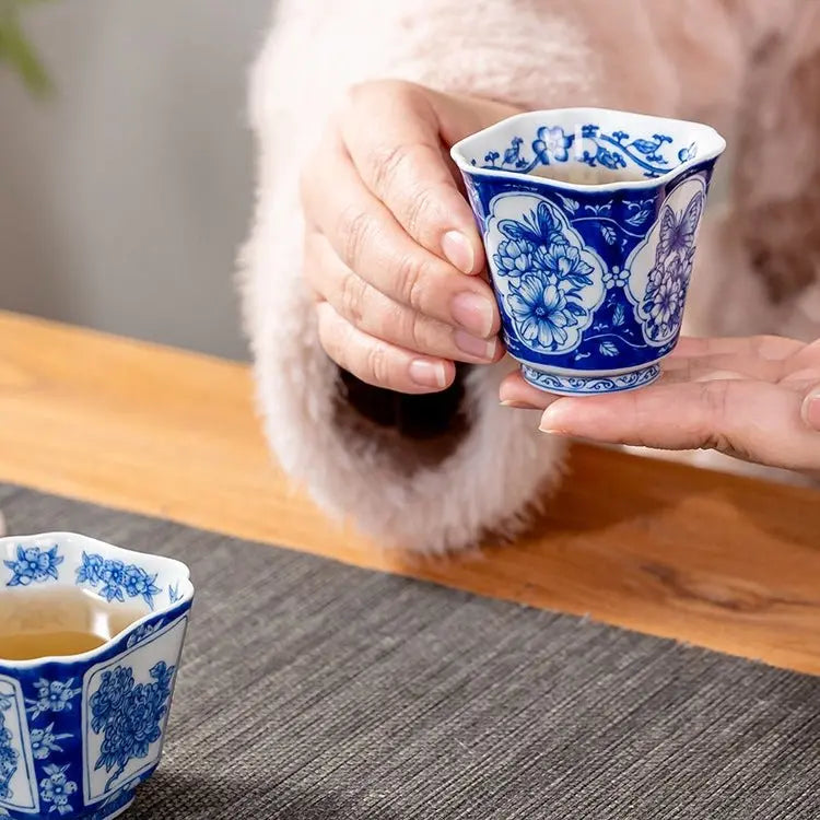 Si Ji Hua 70cc - Jing De Zhen Porcelain Teacup zycschina