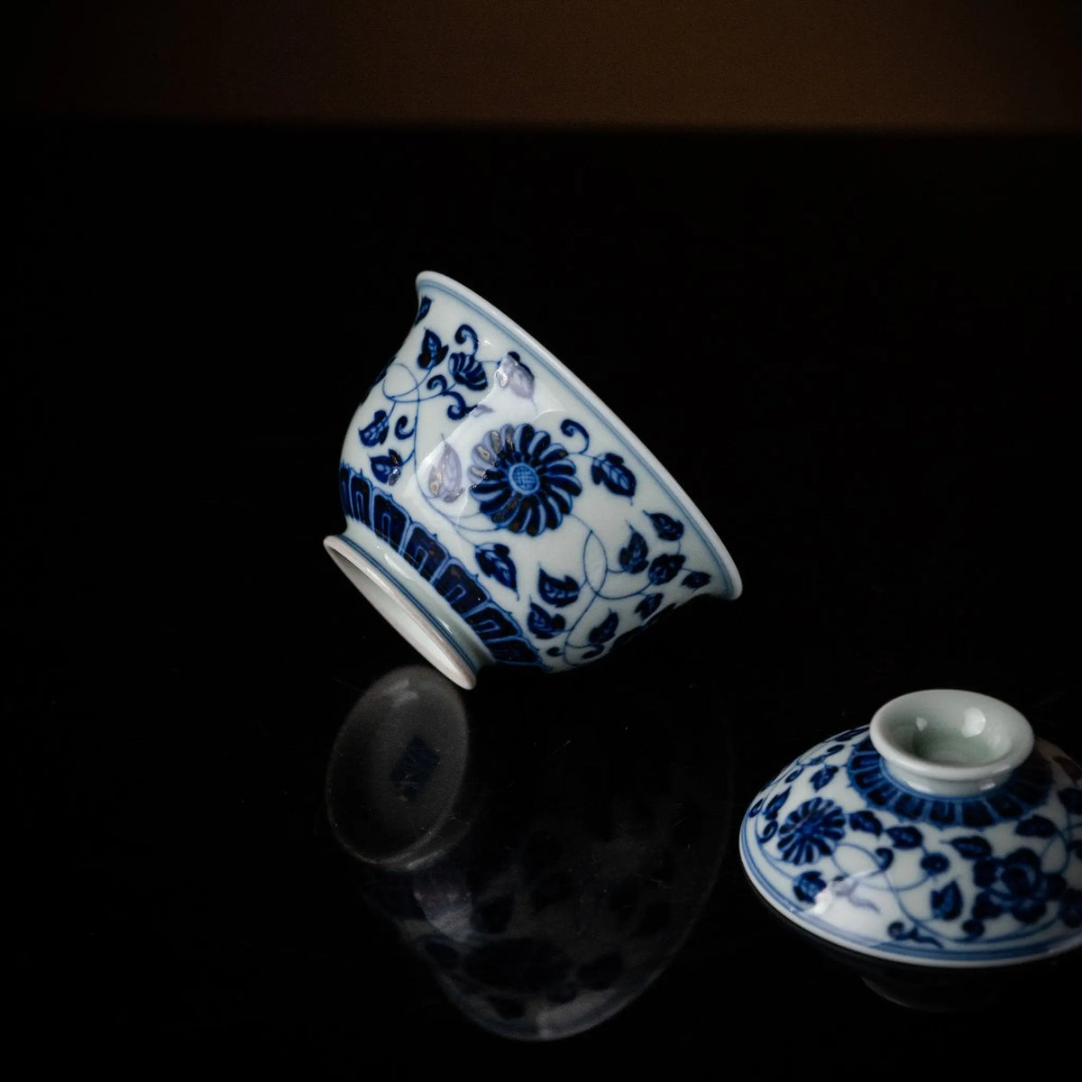 Si Ji Hua Hui 120cc - Jing De Zhen Porcelain Gaiwan zycschina