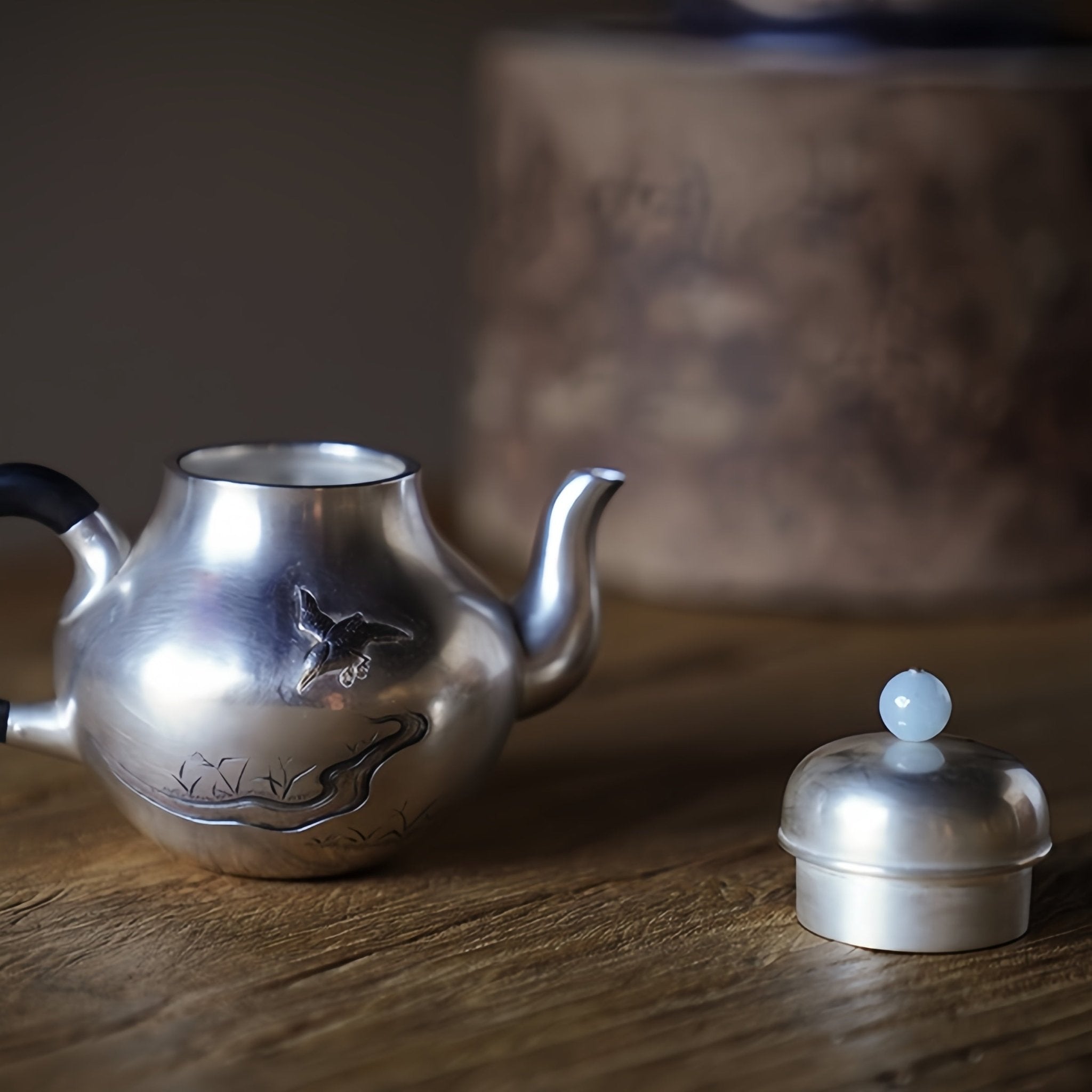 Si Ting 140cc - Handmade silver pot zycschina