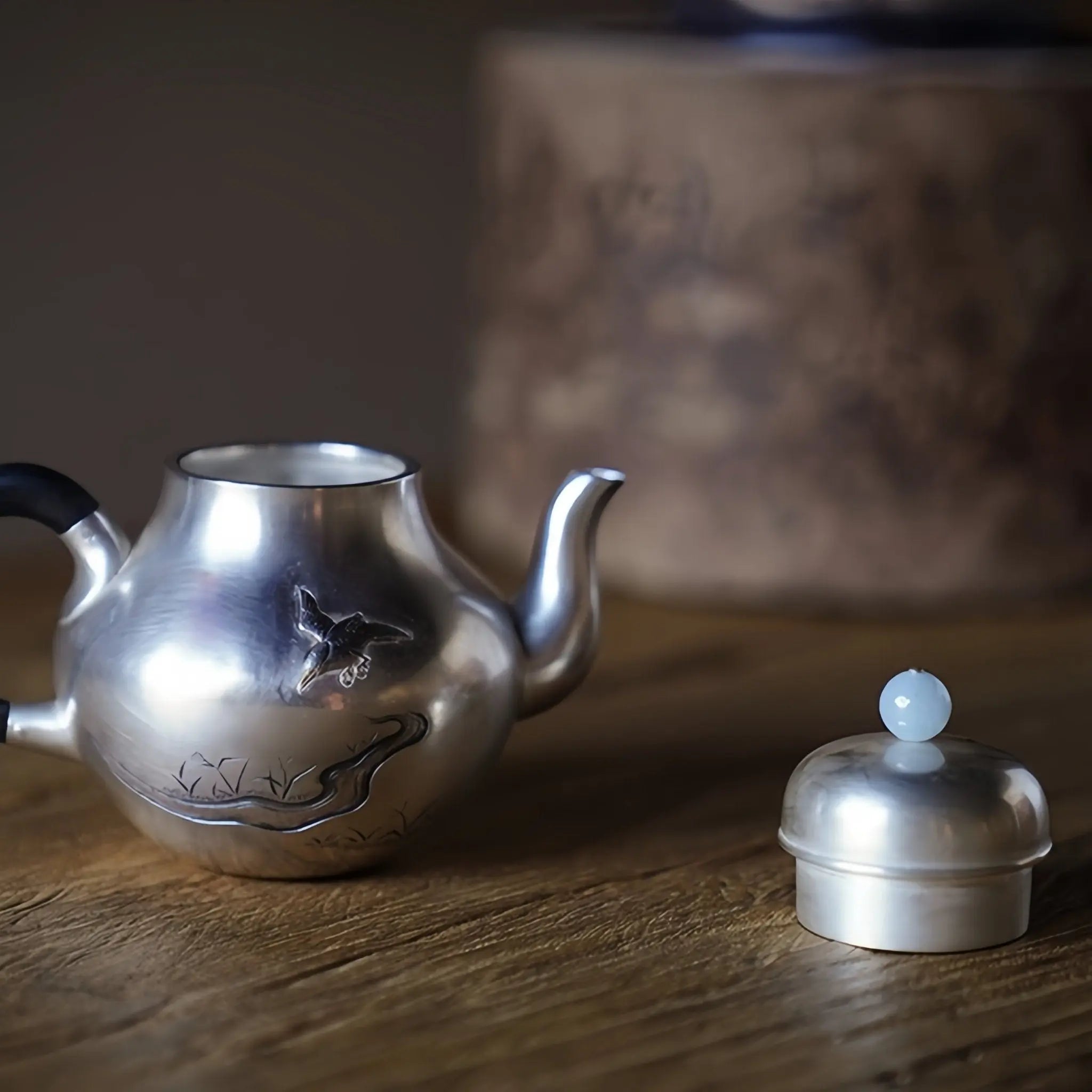 Si Ting 140cc - Handmade silver pot zycschina
