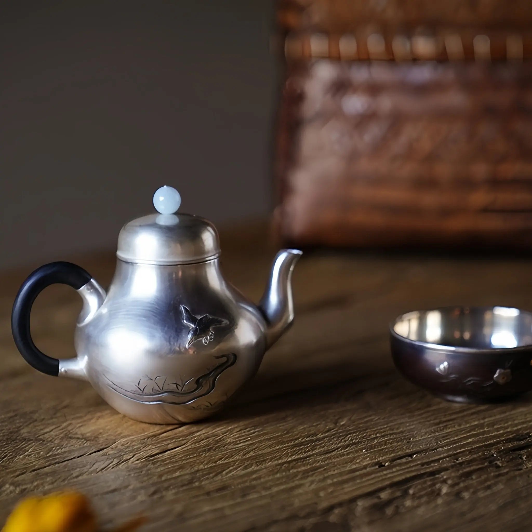 Si Ting 140cc - Handmade silver pot zycschina