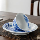 Song Hua Shan Shui 130cc - Jing De Zhen Porcelain Gaiwan zycschina