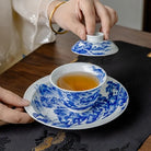 Song Hua Shan Shui 130cc - Jing De Zhen Porcelain Gaiwan zycschina