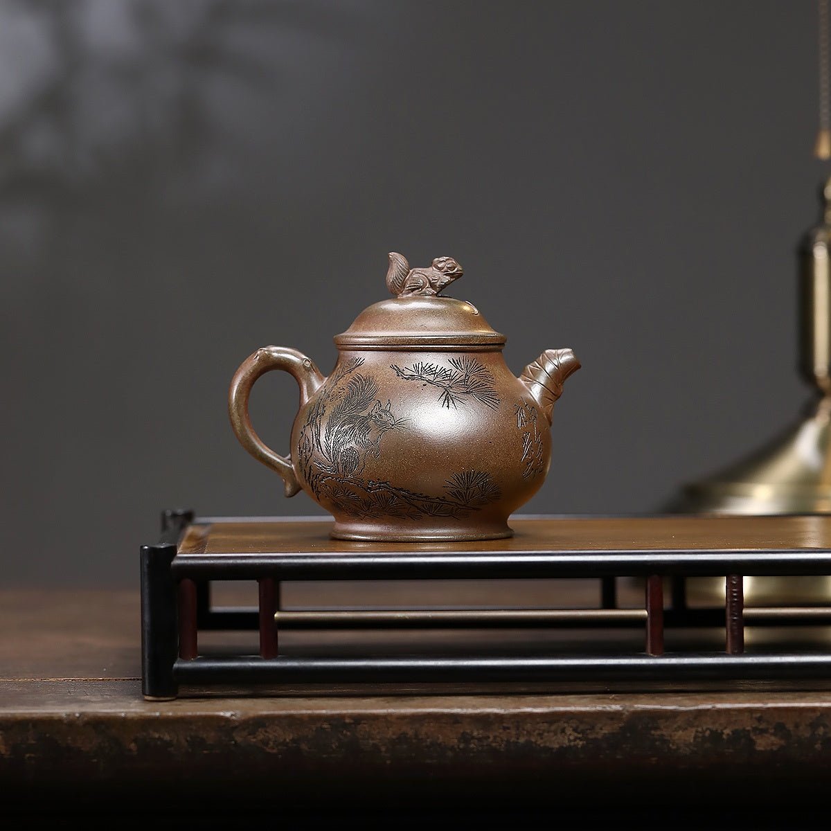 Song Shu Pan Hu 180cc - Yixing Handmade Teapot 江苏宜兴
