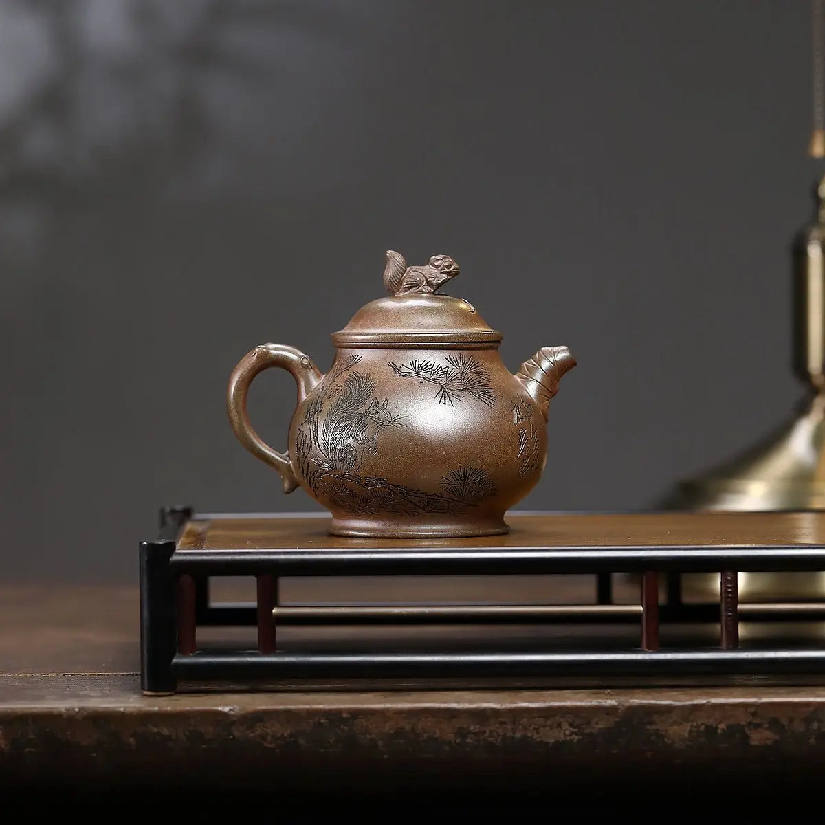Song Shu Pan Hu 180cc - Yixing Handmade Teapot 江苏宜兴