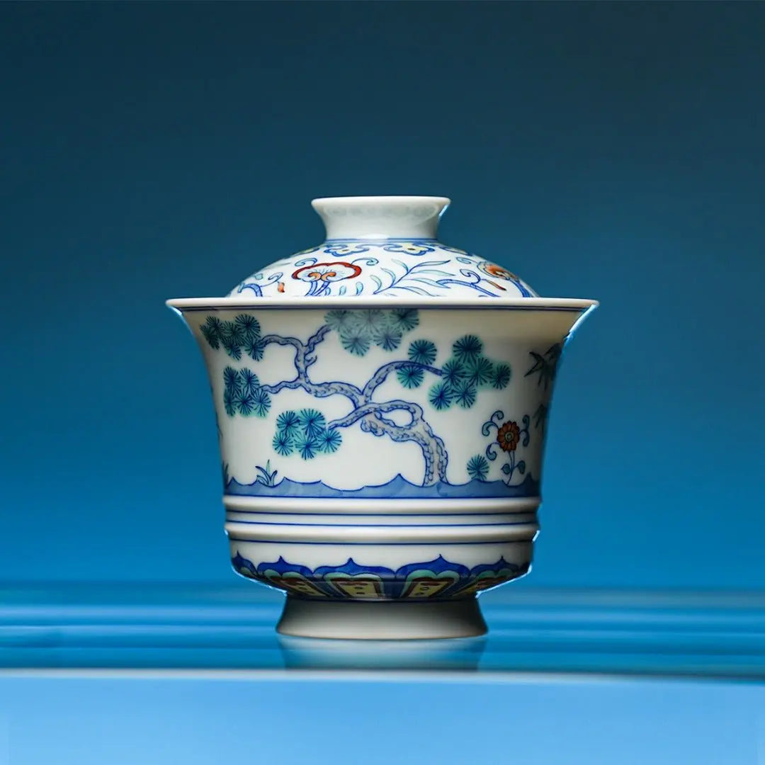 Song Zhu Mei 160cc - Jing De Zhen Porcelain Gaiwan zycschina