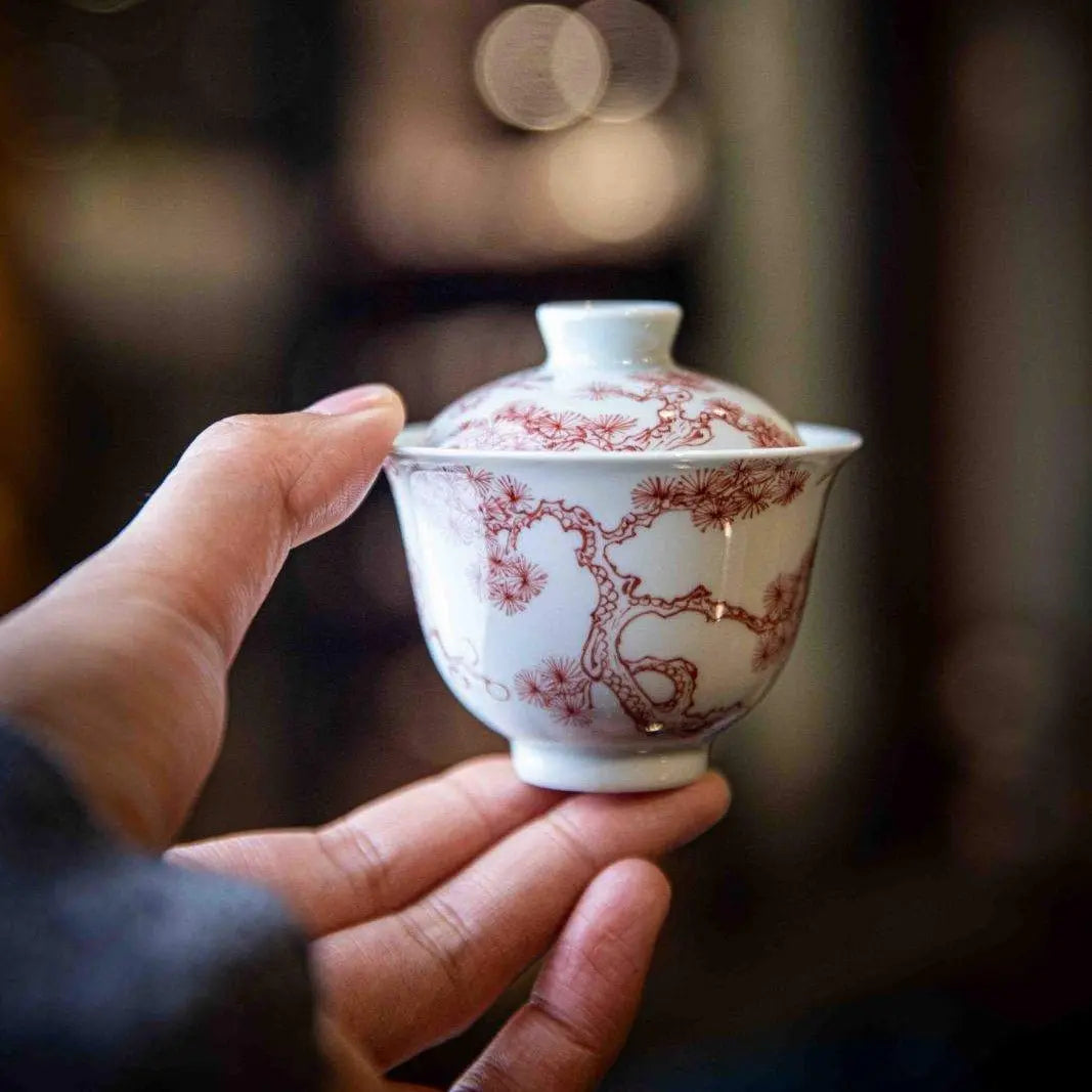 Song Zhu Mei 70cc - Jing De Zhen Porcelain Gaiwan zycschina