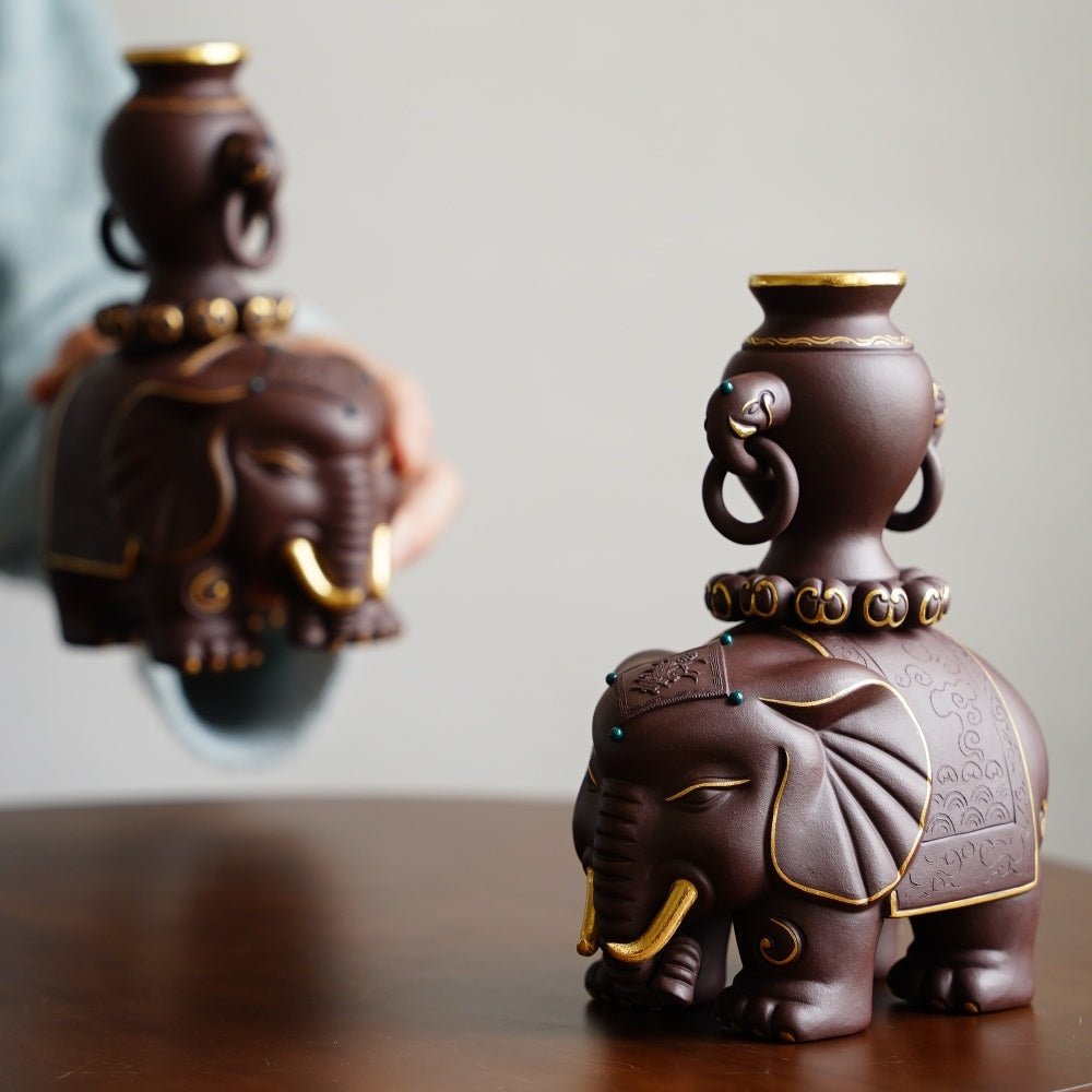 Tai Ping You Xiang - Zisha Sculpture 江苏宜兴