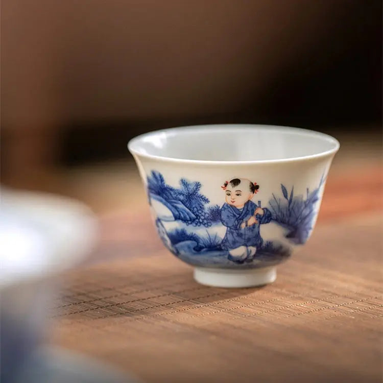 Tong Qu - Jing De Zhen Porcelain Teacup zycschina