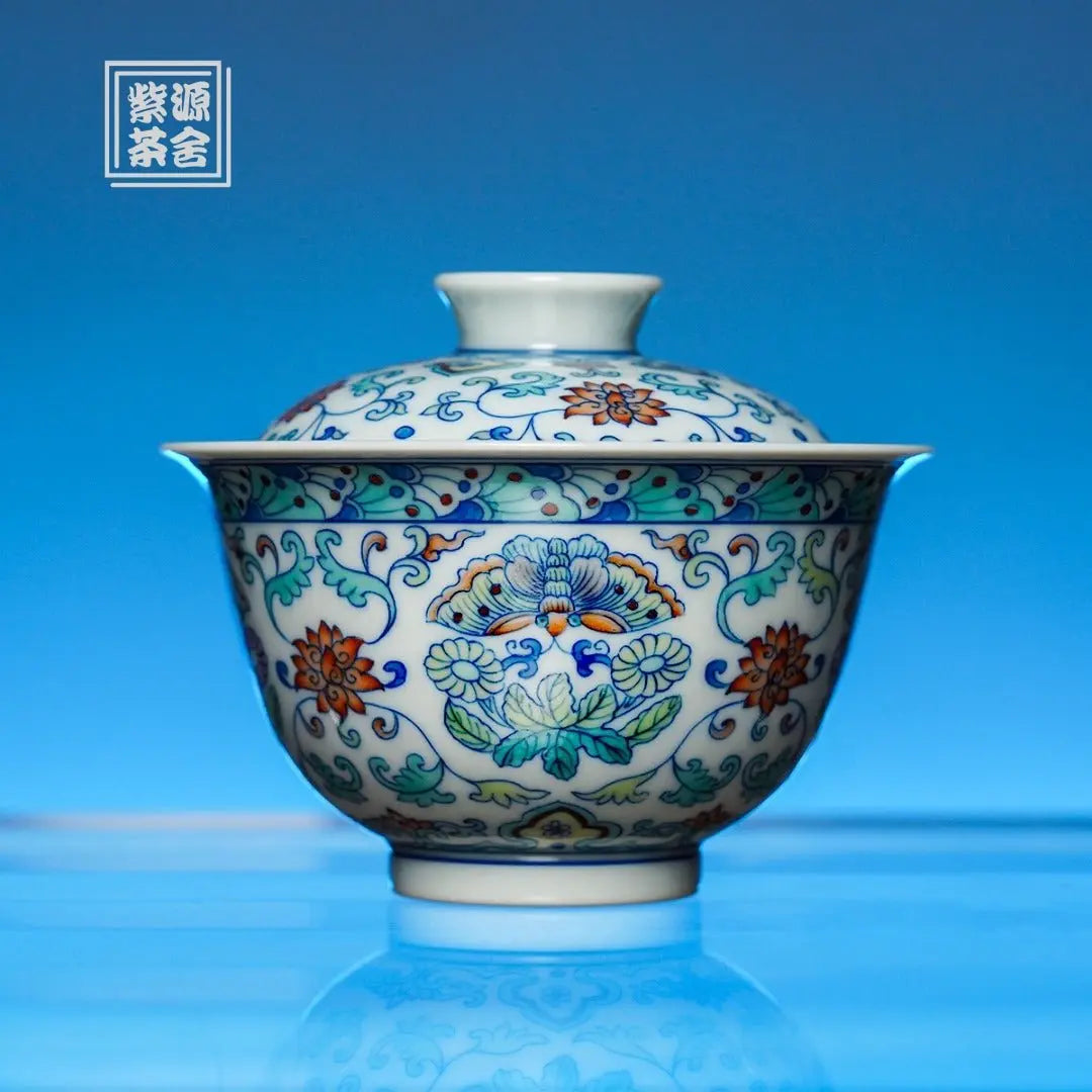 Tuan Die 120cc - Jing De Zhen Porcelain Gaiwan zycschina