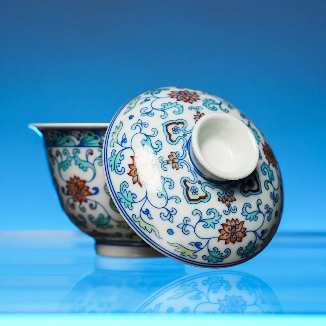 Tuan Die 120cc - Jing De Zhen Porcelain Gaiwan zycschina