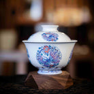 Tuan Hua Die 180cc - Jing De Zhen Porcelain Gaiwan Set zycschina